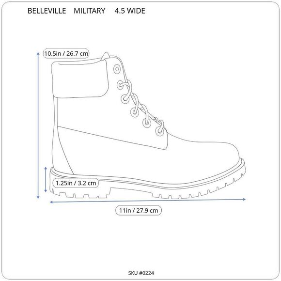 Belleville Unisex Tactical Boots Combat‎ Flight Brown Leather Lace Up 4.5 Wide main image 10